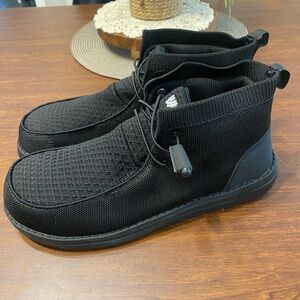 Larnmern mens Steel Toe Loafers Shoes Slip On Work Shoes SZ 10.5